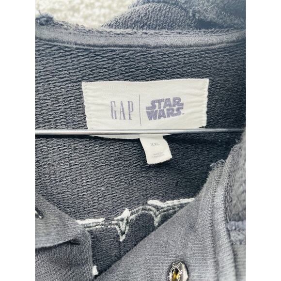 Gap x Star Wars Men's Heavyweight Varsity Hooded Jacket Darth Vader Edition Xxl - Picture 3 of 10